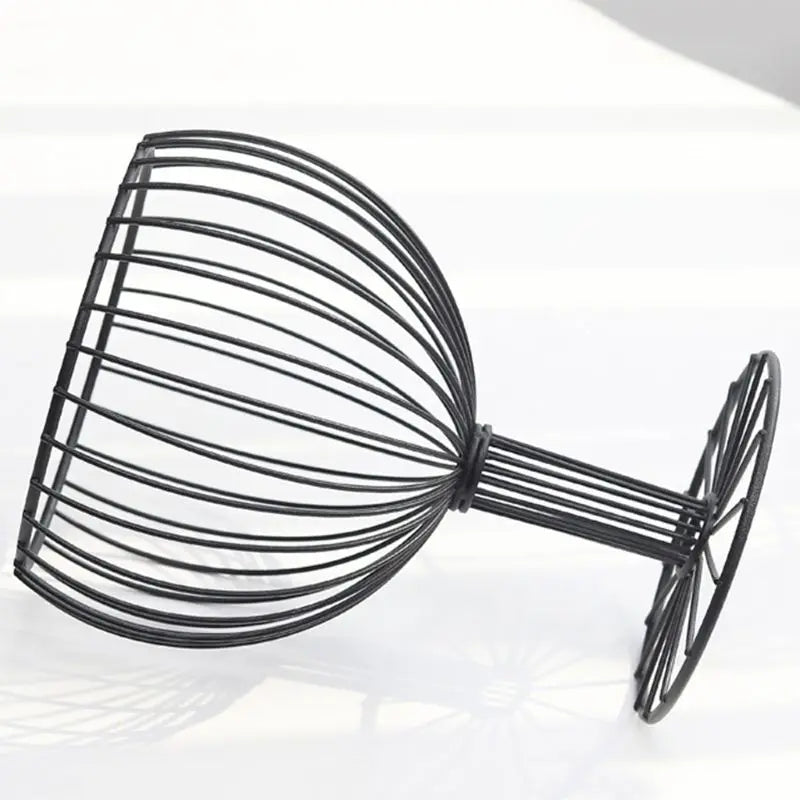 Kitchen Fruit bowl  like Wine Cup metal plates basket Bowls Geometric Crafts Vase for fruit Home Living Room Storage