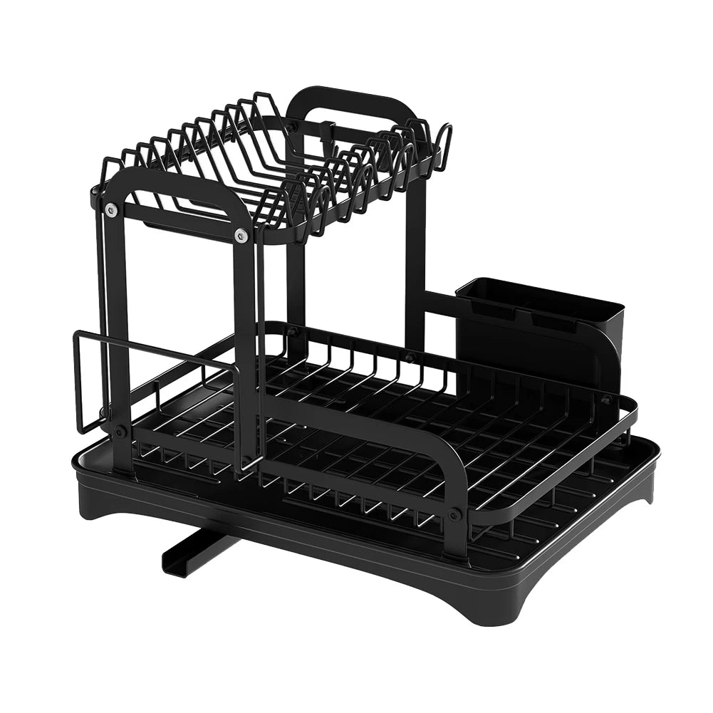 Kitchen countertop drain rack household dishes rack bowls and plates storage rack bowls chopsticks knife and fork storage rack