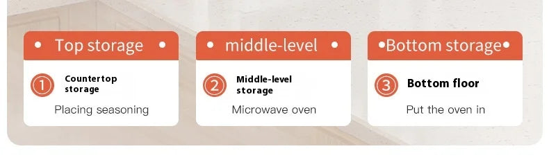 Kitchen Elevated Design Seasoning Rack Microwave Storage RackBilayer Oven Modern Minimalism Kitchen Accessories Organizer
